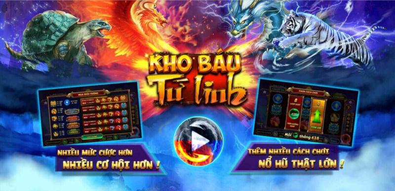 Tứ linh là một tựa game slot sẽ hấp dẫn anh em bởi thiết kế bắt mắt
