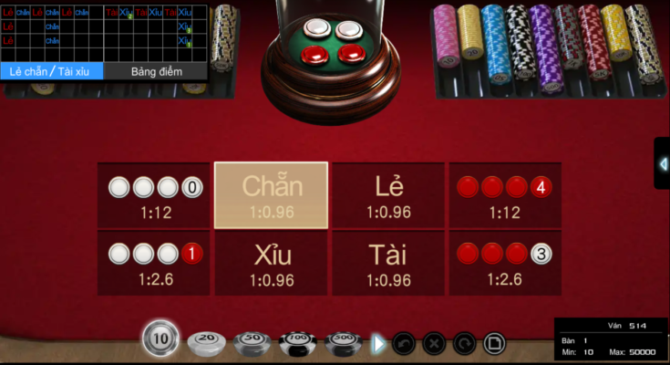 Sử dụng lối chơi gấp thếp tại game Xóc Đĩa tại UK88