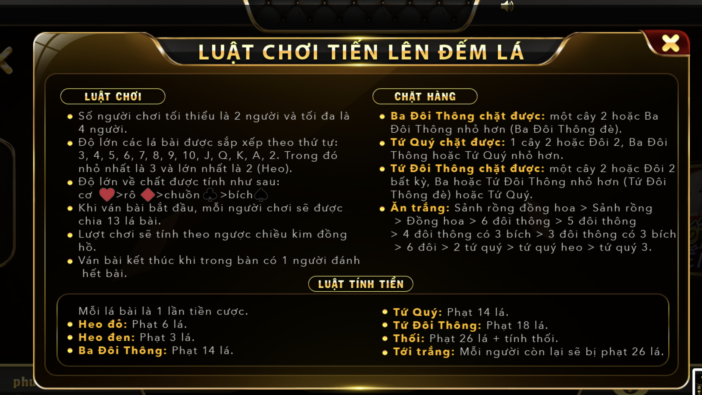 Luật chơi game Tiến lên đếm lá tại UK88 VIP