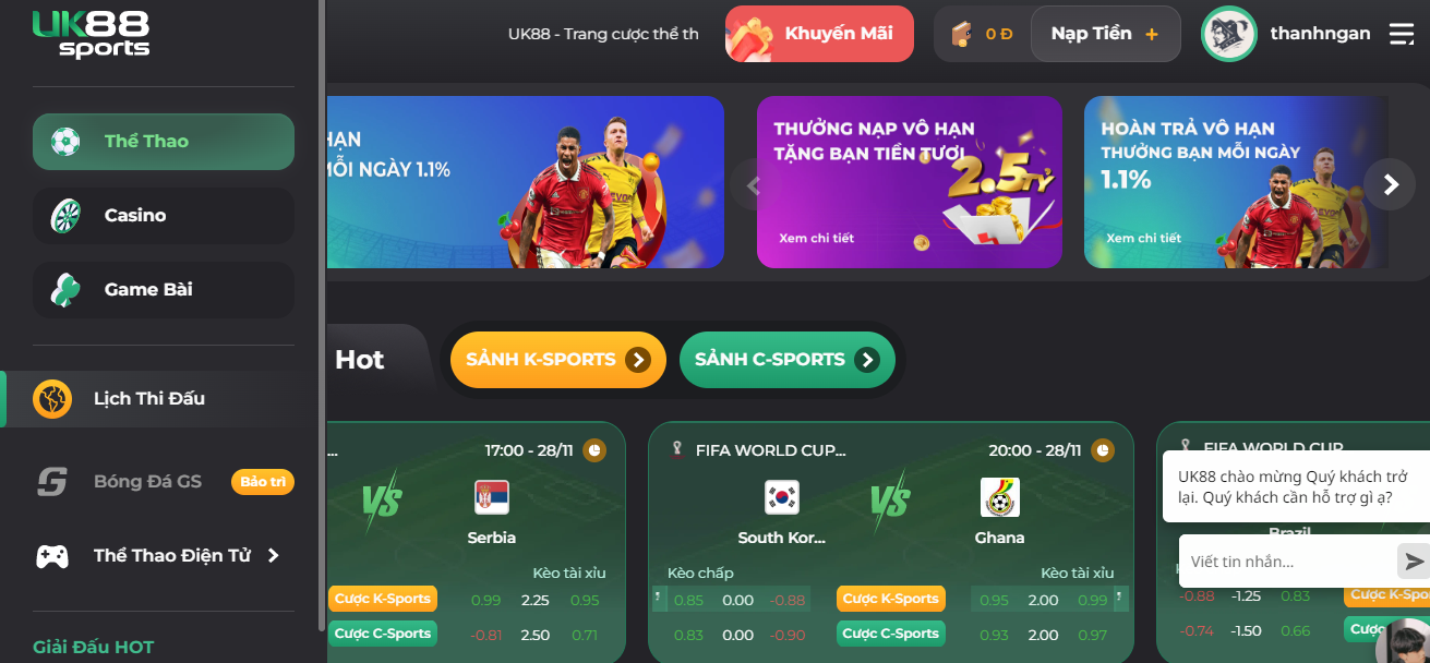 Uk88 nhà cái uy tín hàng đầu hiện nay