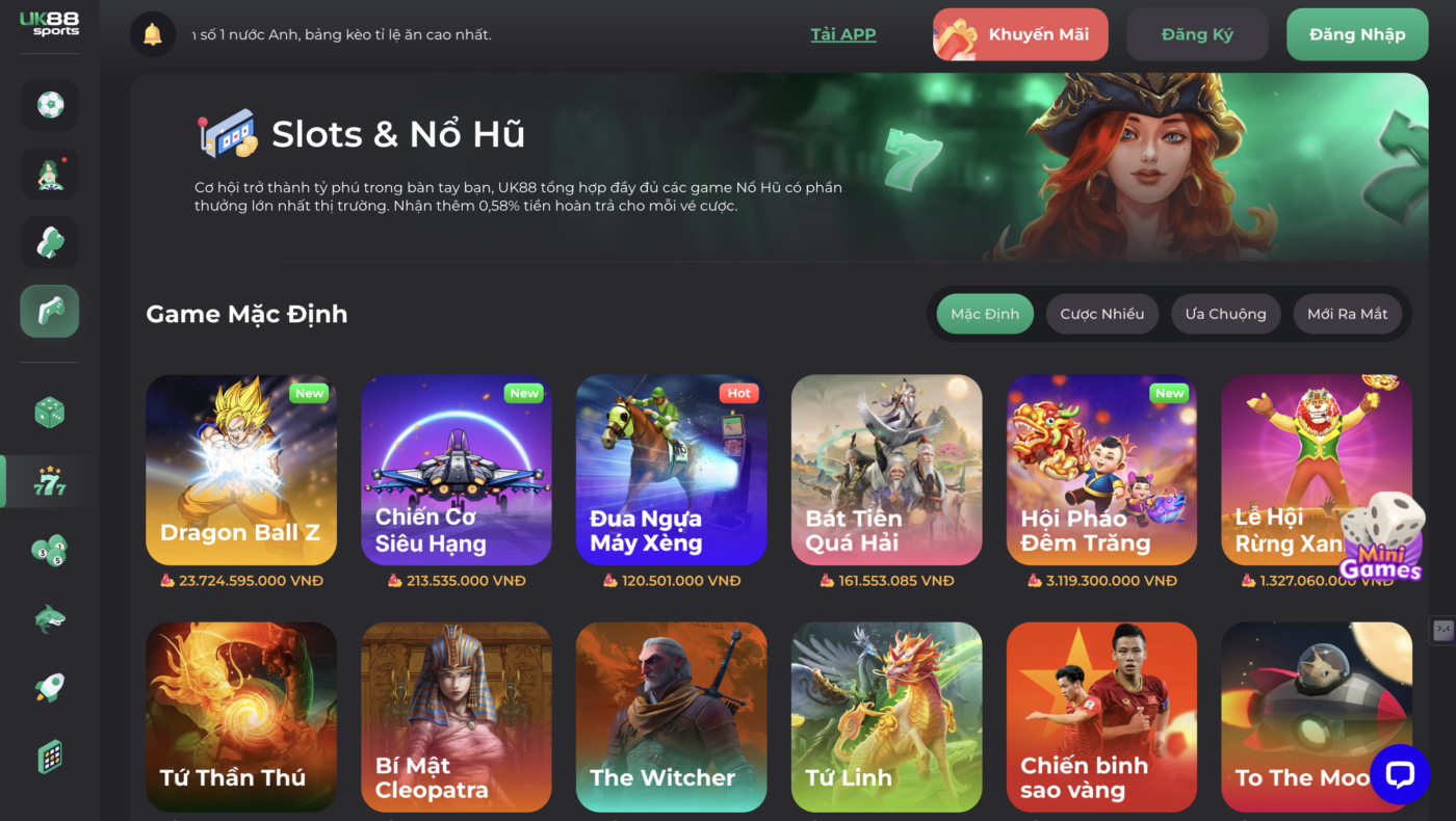 Uk88 địa chỉ chơi slot game hấp dẫn hiện nay